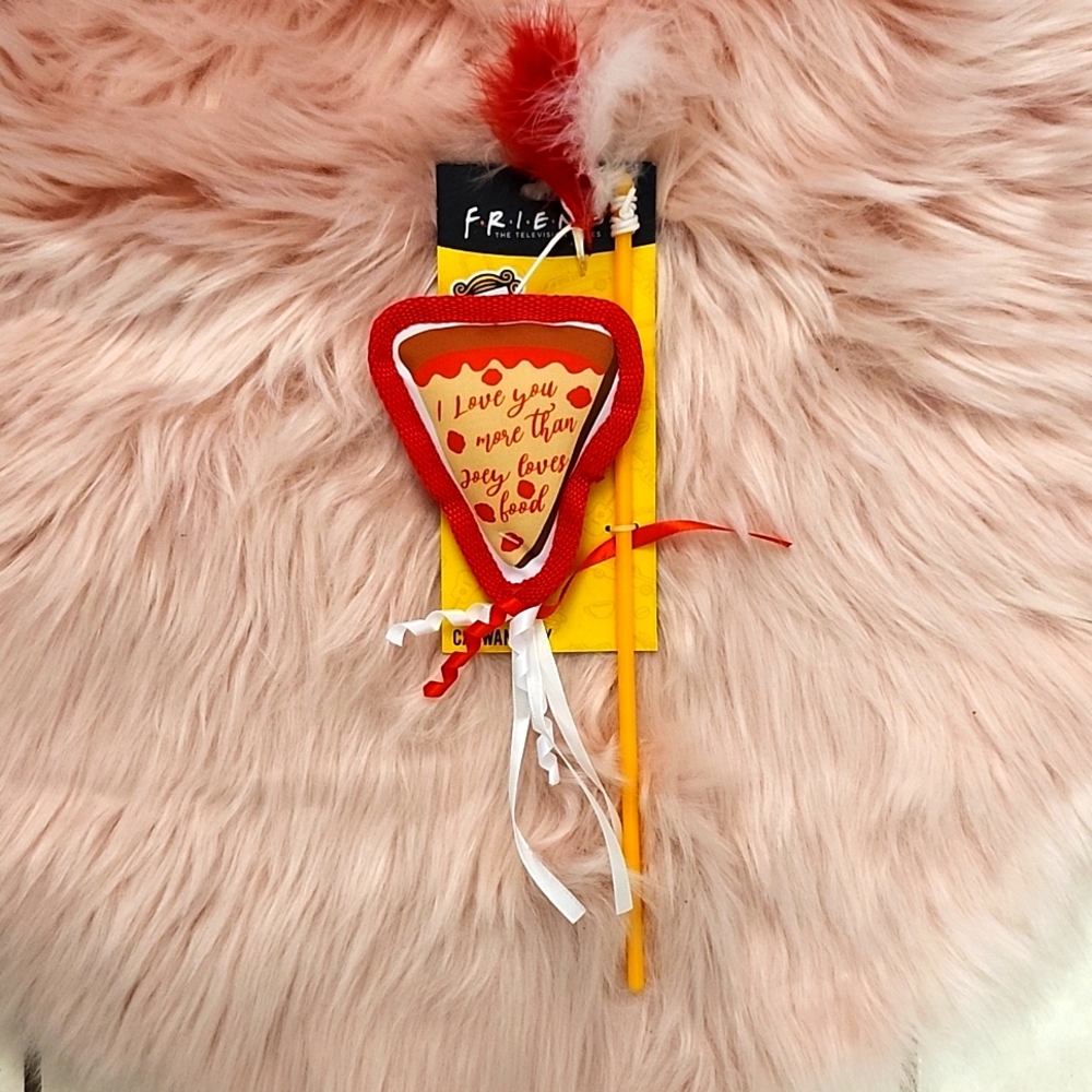 Brand New FRIENDS THE TELEVISION SERIES PIZZA WAND Cat Toy
